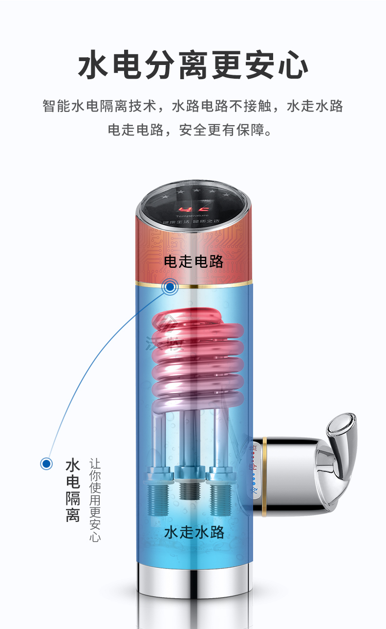 máy nước nóng megasun Vòi nước nóng ngay lập tức Womu hiển thị kỹ thuật số tốc độ gia nhiệt nhanh nước nóng nhà bếp nóng kho báu nhà bếp nước nóng - Máy đun nước bình nước nóng gián tiếp