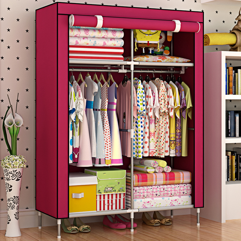 Simple Wardrobe Cloth Wardrobe Children Dorm Room Rental Room With Assembly Small Cabinet Bedroom Home Closet Modern Brief