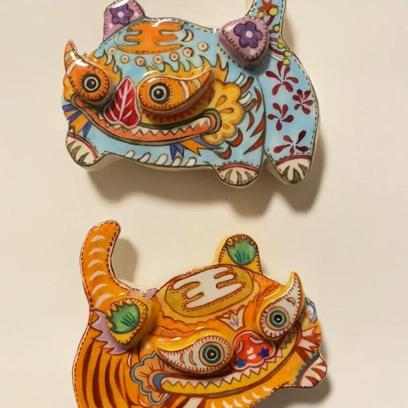 Auspicious Blue Little Tiger Duckbill Clip, Exquisite and Cute, Niche Design, Fashionable and Unique, High-End Gift for Best Friend Auspicious Blue Little Tiger Duckbill Clip, Exquisite and Cute, Niche Design, Fashionable and Unique, High-End Gift for Best Friend
