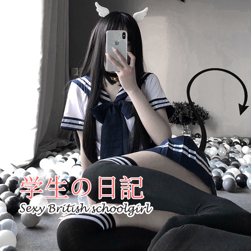 cosplay British style student uniform College style school uniform Bunny sexy uniform suit JK sailor suit