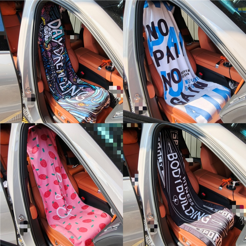 Large Car Seat Cushion Towel, Thickened, Sweat-Absorbent, Quick-Drying, Sports Tennis, Badminton, Basketball, Yoga, Running Towel
