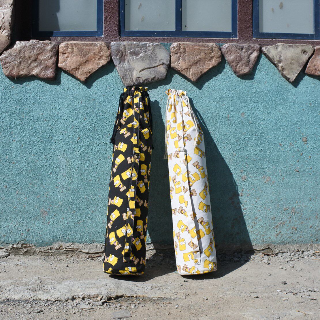 European and American trendy brand canvas yoga mat storage bag men's and women portable yoga bag new fashion sports fitness backpack