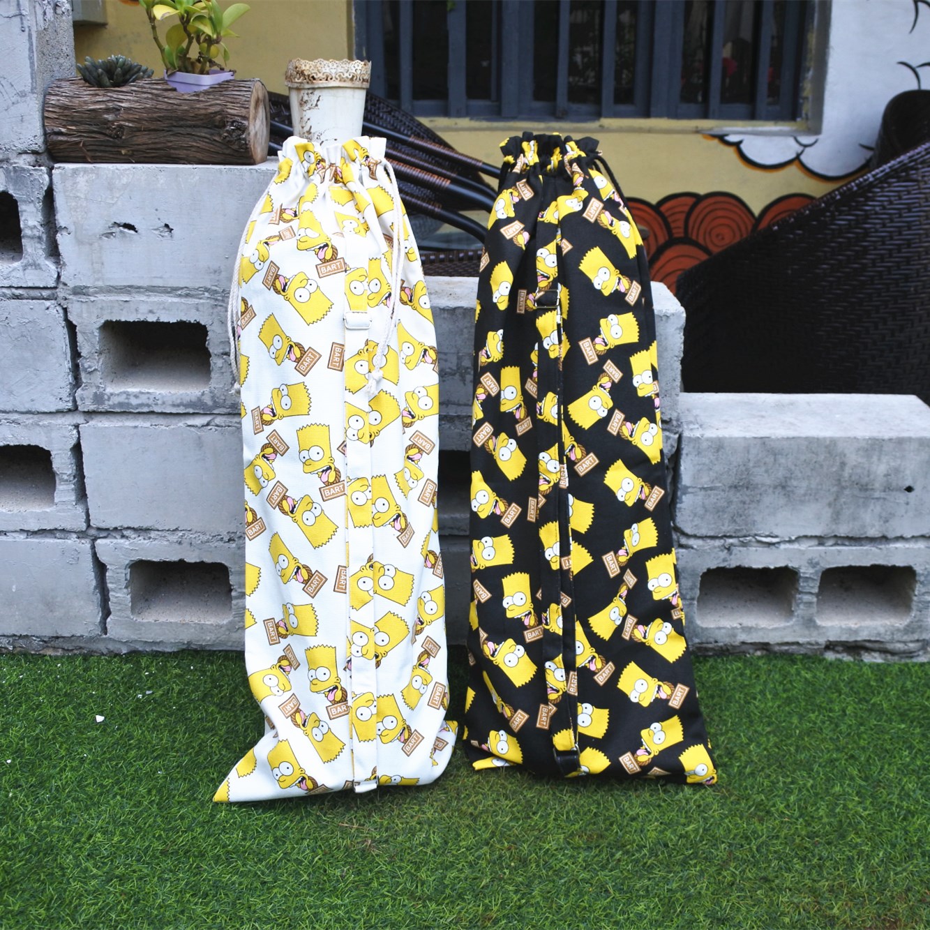 European and American Chaobou Canvas Footed webbed Free subduction Long footed webbed Floating Diving Frog Shoes Bag Diving Footed Webbing Equipped Backpack-Taobao