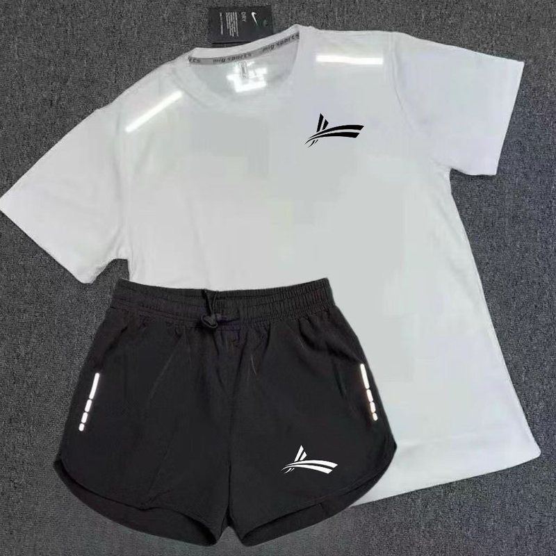 Volan Training Clothing Summer Quick-Drying Suit Running Sports Short-Sleeved Shorts Three-Point Men's and Women's Marathon Summer