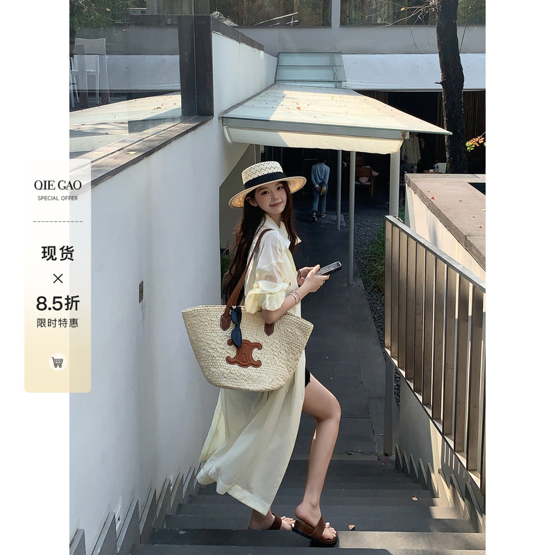 Cut Cake LAOSHU 【Waiting for Spring】Small-Sized Women's Spring New Design Lapel Lyocell Fashion Trench Coat