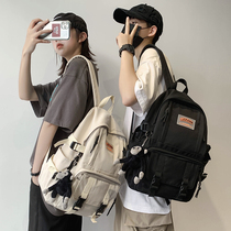 High-capacity college bag female Han Edition Suu Ulzzang High School student shoulder bag middle school students in backpack male