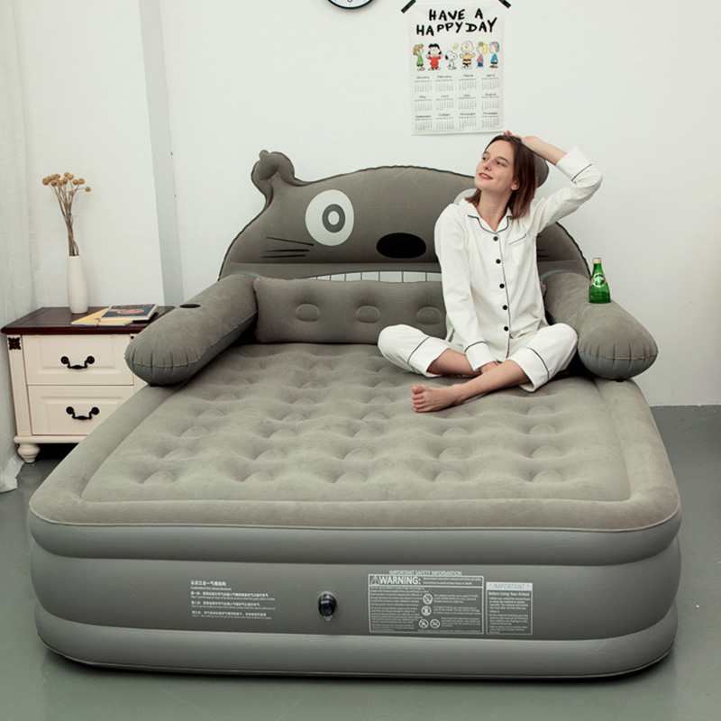 Inflatable bed Home double air cushion sheets people inflatable mattress thick portable air cushion bed outdoor lazy tatami