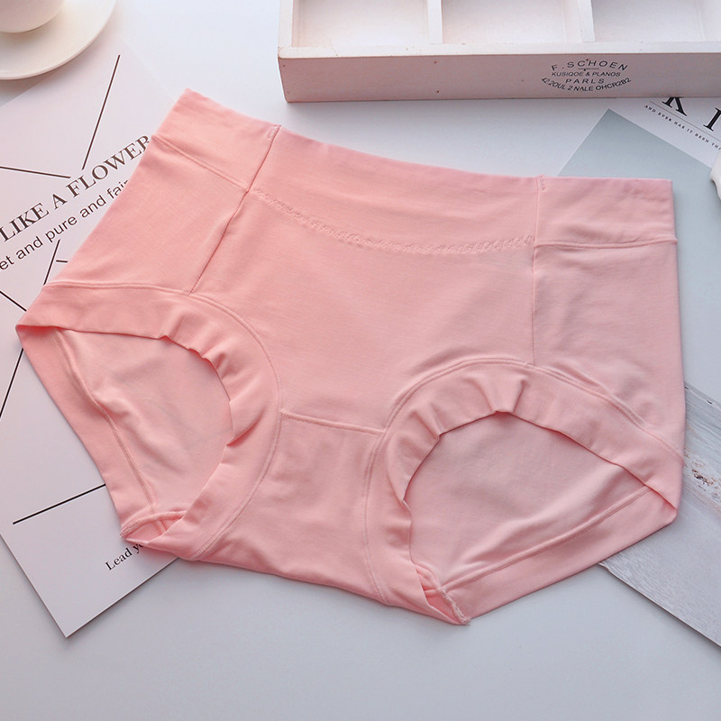 4 clothes 80 Modale medium-high waist women's underpants bamboo fiber ratio pure cotton good breathable wood Deir no-scratched triangular trousers