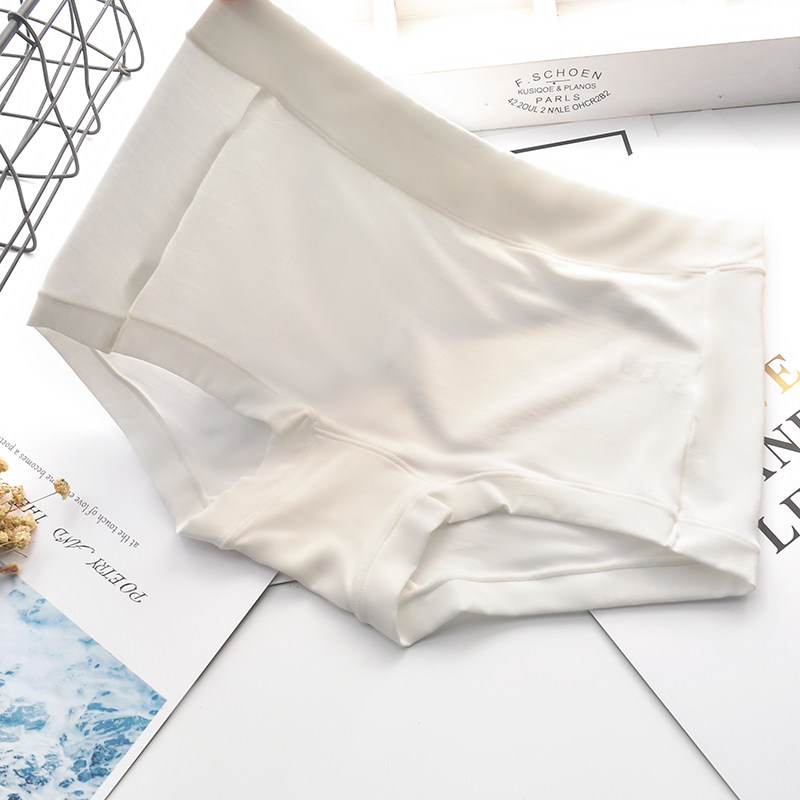 Three clothes 80 Modale small fresh pure color small safety pants with waist small flat angle anti-walking light female underpants