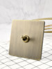 Pialt Antique-Style 86 Type Bronze Brushed Metal Toggle Switch Socket Hotel New Chinese Style Single Switch