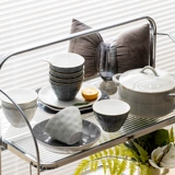 Под глазурным цветом Nordic Light Luxury Set Set, домашние керамические блюда, тарелка 2024 Новая посуда для перемещения кончиков чаши