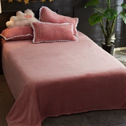 Winter Flannel Chăn Fale Velvet Sheets Nữ sinh viên Ký túc xá Độc thân Nam Dày Tấm nhung san hô