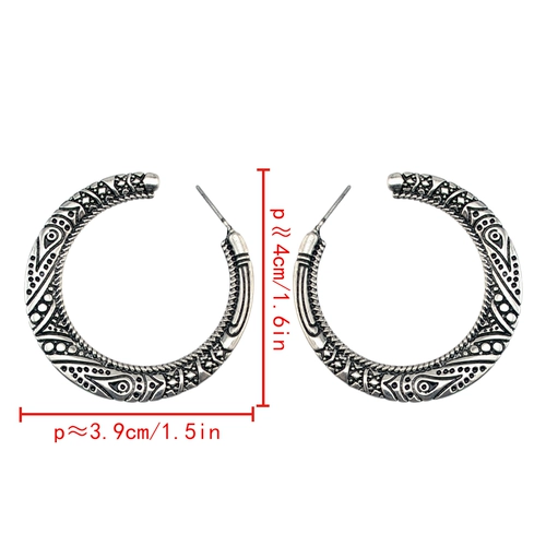 Ретро модные серьги, этническое кольцо, украшение, европейский стиль, стиль бохо, этнический стиль