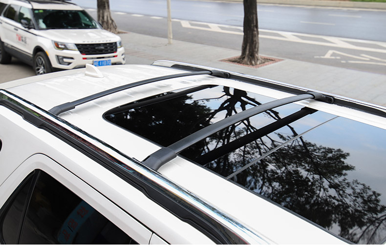 Chín giá chờ hành lý Ford Explorer 13-18 Mới Explorer Tái trang bị Giá để xe đẩy hành lý đặc biệt - Roof Rack giá nóc ngang xe ô tô