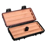 Сигарлуонг-сигарная коробка сигар увлажняющая коробка переносной 3-пакетный увлажняющий шкаф