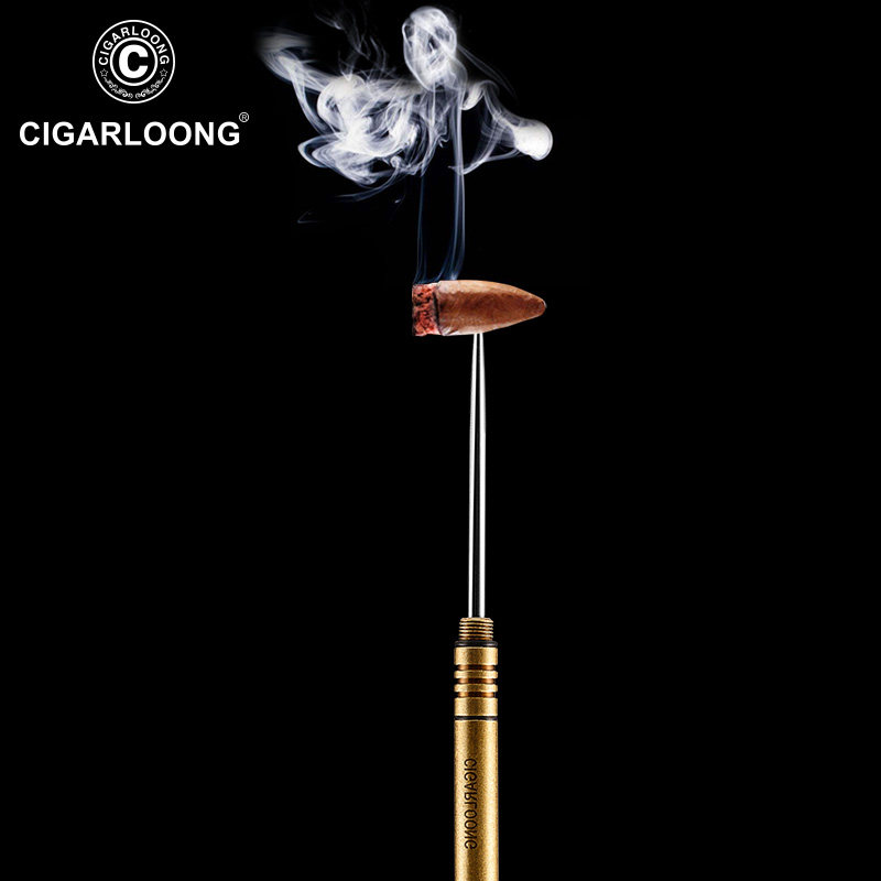 CIGARLOONG DRAGON CIGAR Cigar Pass Cigar Lighter Dredge Pine Tobacco Needle Portable Handheld Anti-Bronzer