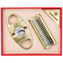 CIGARLOONG cigar cutter set with holder windproof cigar lighter two-piece set CLT-23CX1