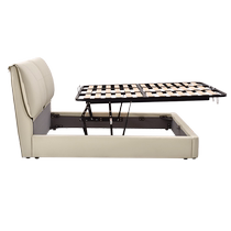 Gujia Home Modern Simple Master Bedroom Do not Disturb Double Bed Multi-Function Bed Storage Bed Leather Art Bed 8175