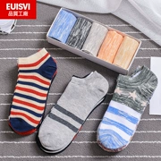 Vớ nam vớ vớ thuyền nam mùa hè vớ cotton mỏng phần khử mùi nông miệng thấp để giúp bốn mùa vớ ống thể thao thấm mồ hôi ngắn - Vớ hàng tuần