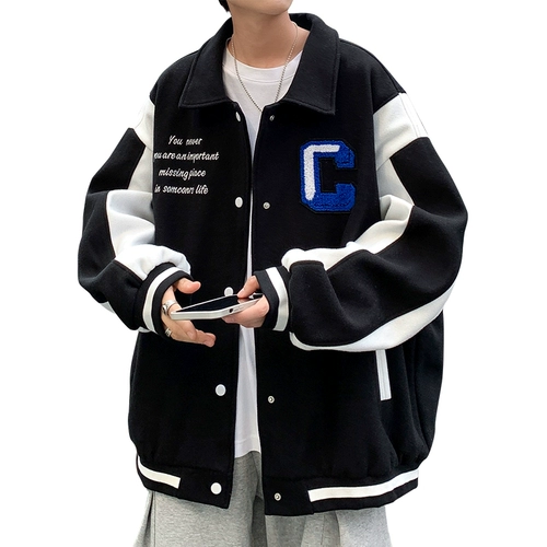 Бейсбольная форма, демисезонная куртка, флисовый весенний пуховик для отдыха, в американском стиле