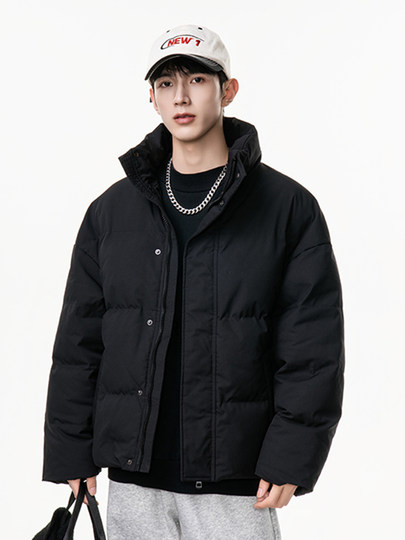 Stand collar cotton coat men's autumn and winter 2005 new loose thickened warm bread coat windproof and cold-proof coat cotton coat