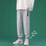 Мужские осенние демисезонные трендовые штаны, спортивные повседневные брюки для отдыха, в корейском стиле, на шнурках, свободный крой