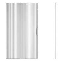 Bathroom toilet folding magnetic high-end waterproof invisible shower curtain shower wet and dry separation partition water curtain 1651