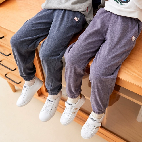 Осенние штаны для мальчиков, детские тонкие повседневные брюки