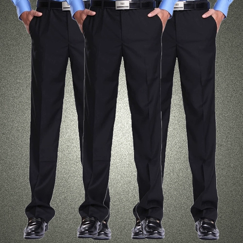 Рабочие черные штаны, свободный прямой крой