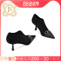 Jessica Sophias goddess of Europe and America Van Flexibility and Ankle Boots deep mouth high heels and female spring and tip head