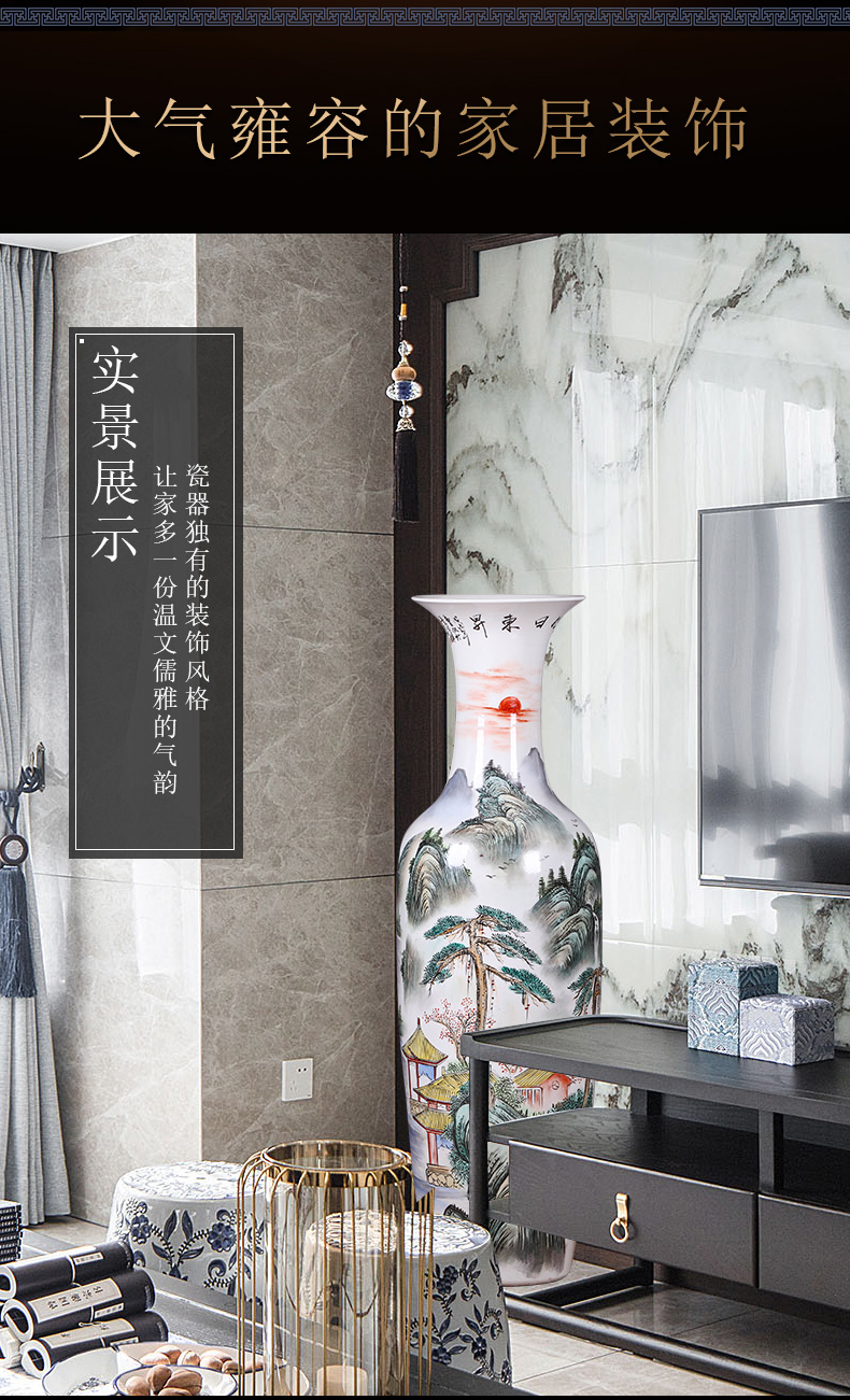 Jingdezhen ceramics TV ark of large vase furnishing articles, the sitting room porch decoration villa decoration opening gifts