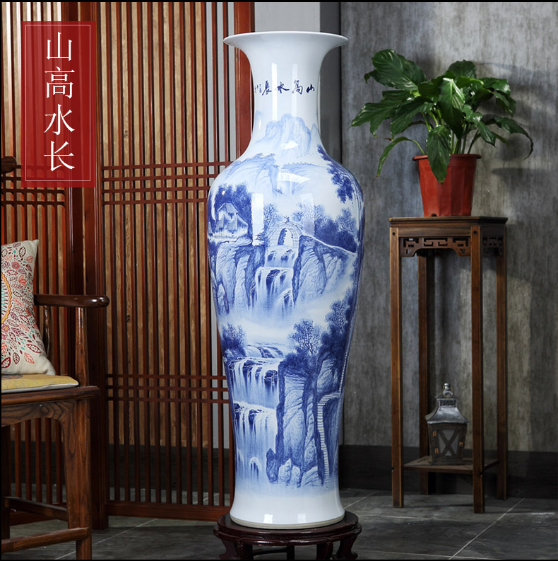 Jingdezhen ceramics of large vases, new Chinese style decorates sitting room porch large household furnishing articles decoration gifts