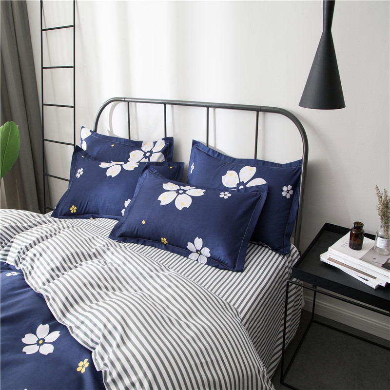 Ký túc xá quilt phòng ngủ ba mảnh đôi bốn mảnh set 2.0 m quilt bìa tấm bộ đồ giường ký túc xá ba mảnh chăn ga