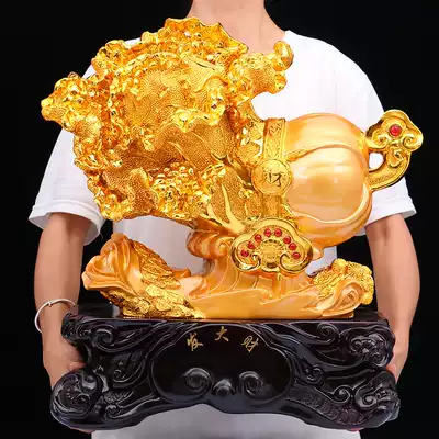 Golden cabbage ornaments living room wine cabinet shop cash register counter Zhaocai decorations Jade Baicai Ruyi decoration opening gifts