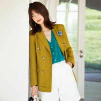 SANDRO SELEN French small suit jacket womens 2021 spring and autumn new commuter thin linen suit top