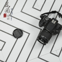 Nordic style white background black line Mobile labyrinth tile kitchen toilet non-slip floor tile wall tile geometry 300