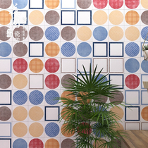 Nordic hipster tiles living room kitchen dining room bathroom wall tiles balcony colored tiles small tiles 200