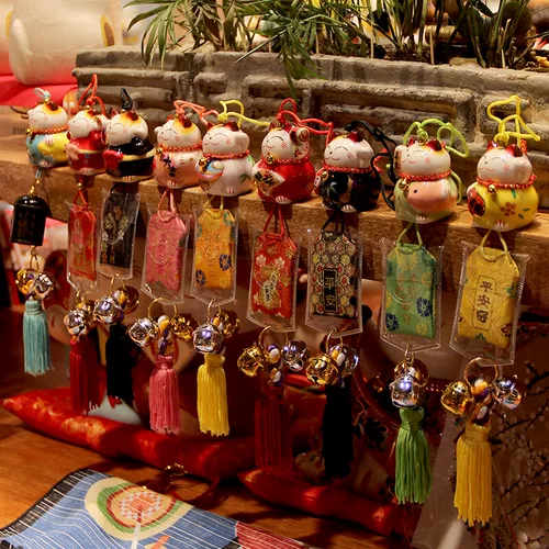 福缘猫 Керамическая подвеска, защитный амулет, декор, на удачу