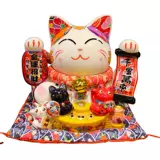 福缘猫 Новый открытие продукта Рекрутинг кошачий бизнес Синлонг керамический украшение крыльцо Fengshui Рекрутирование украшения богатства Открытие подарок подарок подарок