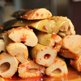 淘滋源 Интернет -знаменитость Рука Рука сбоку бамбука и открытие сумки, чтобы разорвать 500 г*4 мешки с анги -приготовленными бамбуковыми стрельбами сухие острые закуски из маринованного перца