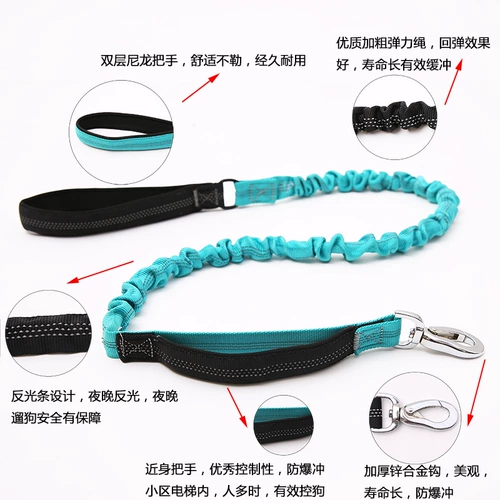 Эластичный взрыв -Напряженная большая собачья тяга Средняя большая собака P Цепная педяжная золотые волосы для собак с собакой для собак с собакой