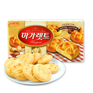 Korea Lotte Magali soft sweet biscuit 264g sandwich pastry leisure snacks imported food