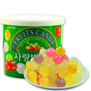 South Korea food import candy Lotte colorful fruit multi flavor love gift box 187G