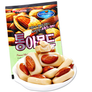 Korean food imports snacks holliyou almond candy 90g bags almond milk candy wedding candy