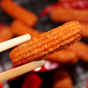Korean food imports snacks jiuri spicy zuniangao bar 100g * 6 bags of sweet spicy Turkey fried zutiao bar sweet