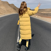 Cotton clothes Womens East gate Long paragraph 2021 New Korean version Loose Thickened Cotton Coat Student Cotton Padded Jacket Winter Jacket