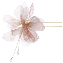 New new Chinese style antique flower hairpin for women 2024 u-shaped hairpin exquisite tassel hairpin plate hair card headdress