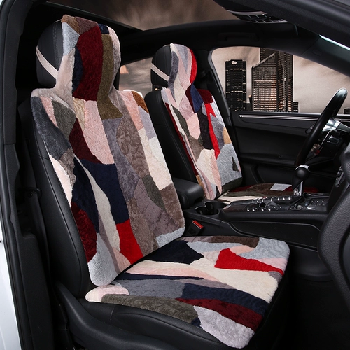 Подушка подушки с чистой шерстью зимой, без спины, задняя часть трех -однополосная подушка задних рядов овца овца короткая плюшевая подушка