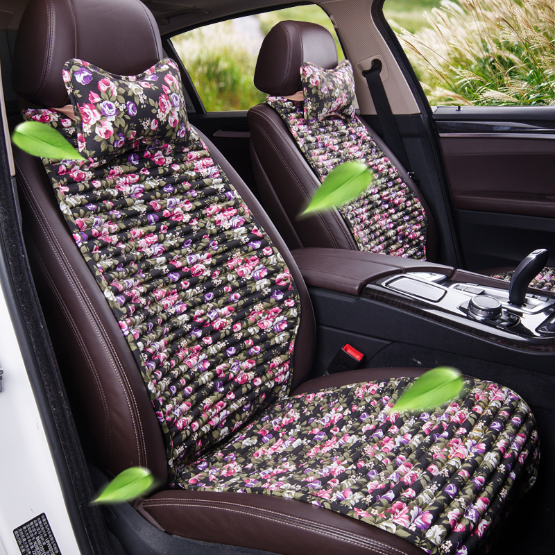 New buckwheat shell health preserving small brute waist car cushion individuality small crummy goddess special all season seat cushion cover