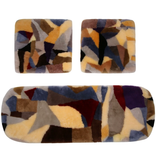 Подушка подушки с чистой шерстью зимой, без спины, задняя часть трех -однополосная подушка задних рядов овца овца короткая плюшевая подушка